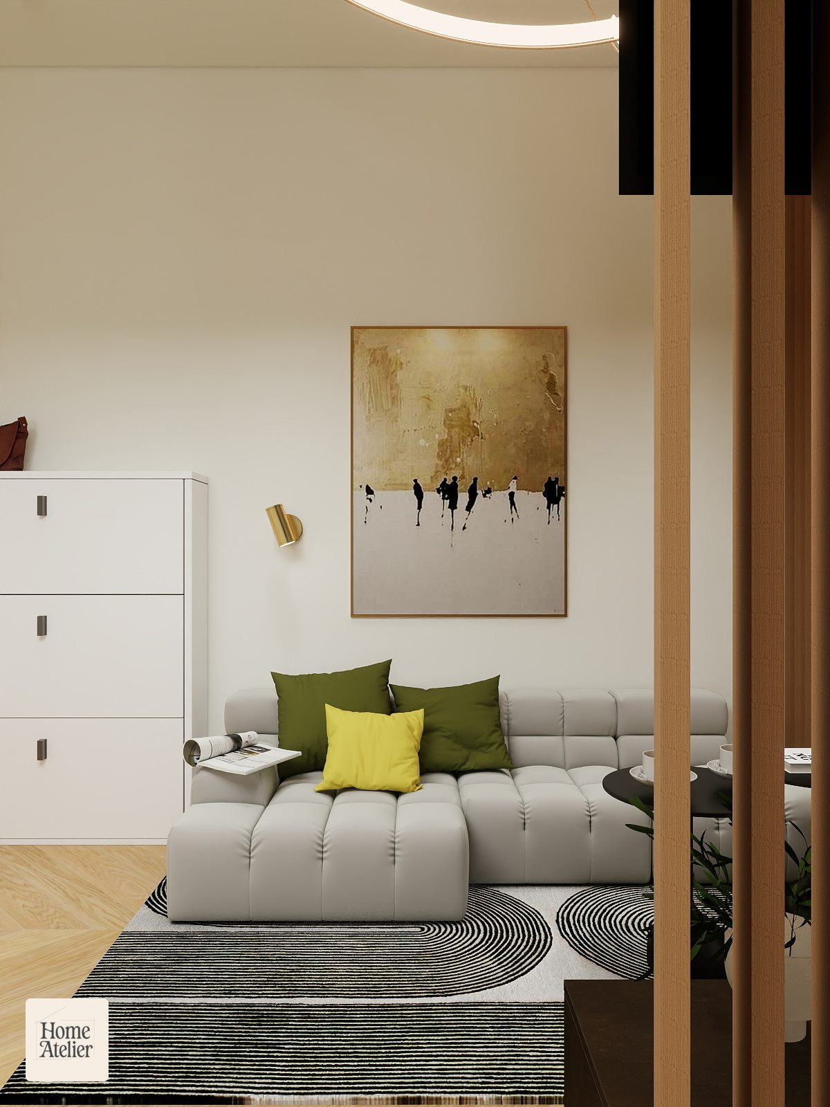 Paleta de culori pentru un living modern si echilibrat