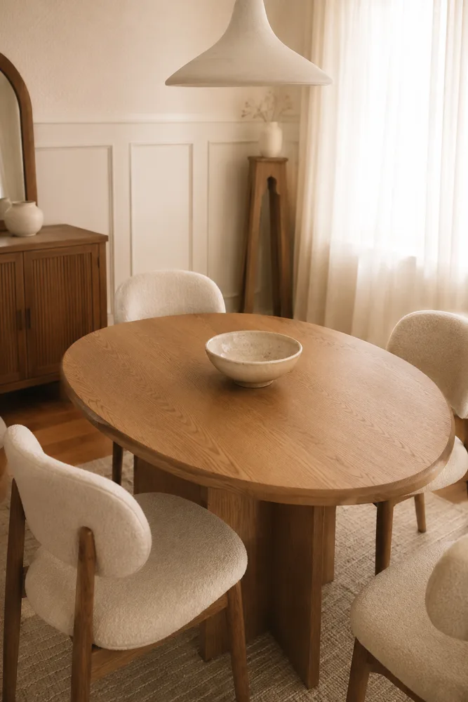O masă în familie, într-un decor aerisit — Concept