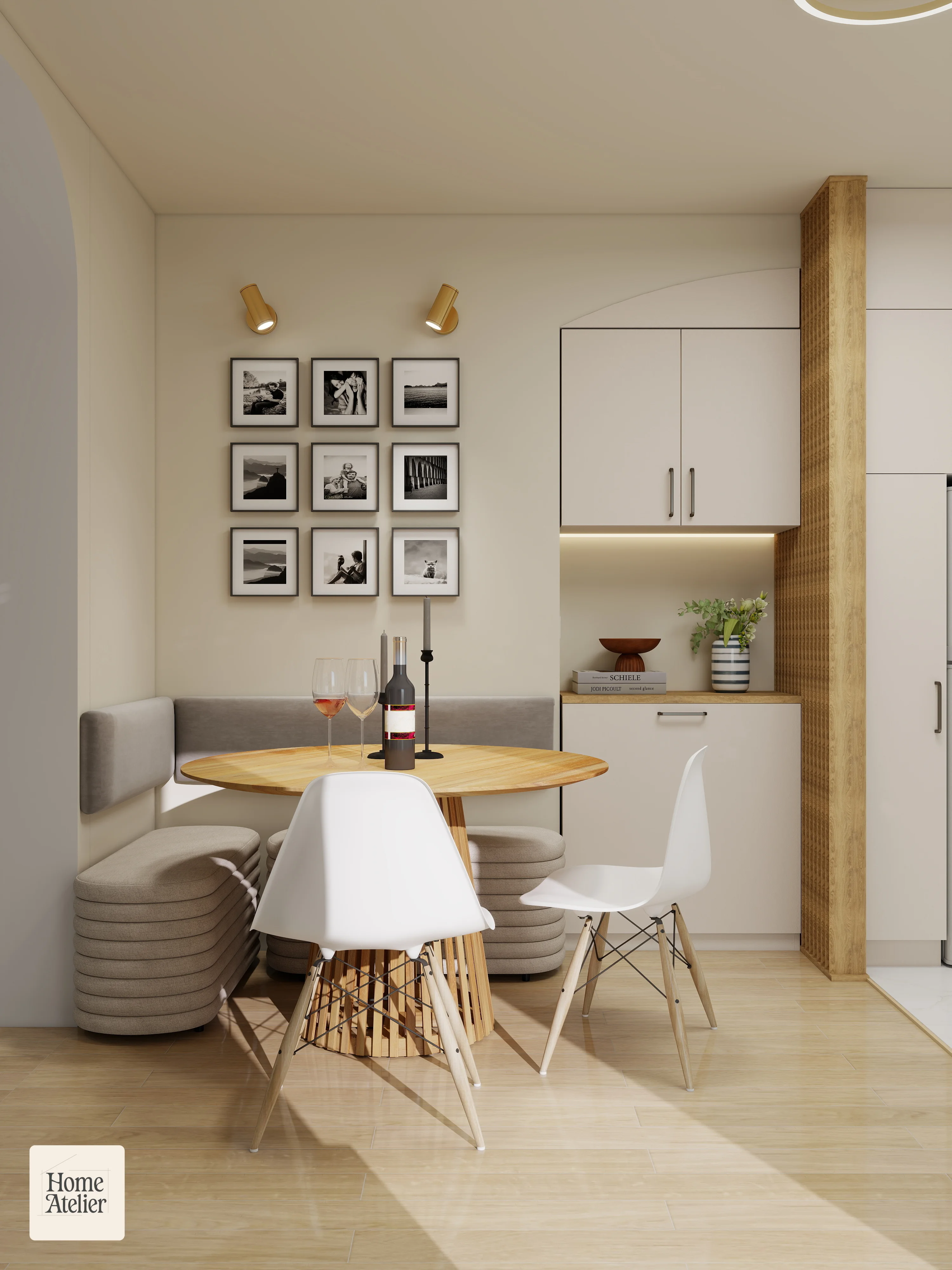 Amenajare modernă pentru un apartament compact